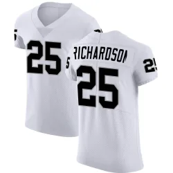 Men's Decamerion Richardson Las Vegas Raiders No.25 Elite Vapor Untouchable Jersey - White