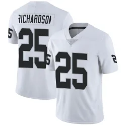 Men's Decamerion Richardson Las Vegas Raiders No.25 Limited Vapor Untouchable Jersey - White