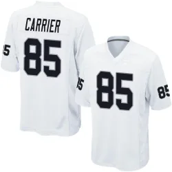 Men's Derek Carrier Las Vegas Raiders No.85 Game Jersey - White