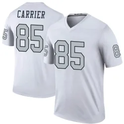 Men's Derek Carrier Las Vegas Raiders No.85 Legend Color Rush Jersey - White