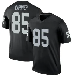 Men's Derek Carrier Las Vegas Raiders No.85 Legend Jersey - Black