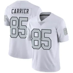 Men's Derek Carrier Las Vegas Raiders No.85 Limited Color Rush Jersey - White