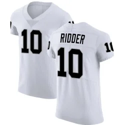 Men's Desmond Ridder Las Vegas Raiders No.10 Elite Vapor Untouchable Jersey - White