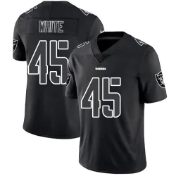 Men's Devin White Las Vegas Raiders No.45 Limited Jersey - Black Impact