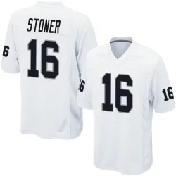 Men's Dillon Stoner Las Vegas Raiders No.16 Game Jersey - White