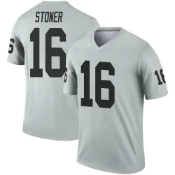 Men's Dillon Stoner Las Vegas Raiders No.16 Legend Inverted Silver Jersey