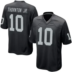 Men's Dont'e Thornton Jr. Las Vegas Raiders No.10 Game Team Color Jersey - Black