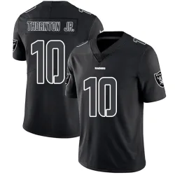 Men's Dont'e Thornton Jr. Las Vegas Raiders No.10 Limited Jersey - Black Impact