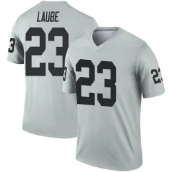 Men's Dylan Laube Las Vegas Raiders No.23 Legend Inverted Silver Jersey