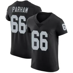 Men's Dylan Parham Las Vegas Raiders No.66 Elite Team Color Vapor Untouchable Jersey - Black