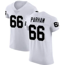 Men's Dylan Parham Las Vegas Raiders No.66 Elite Vapor Untouchable Jersey - White