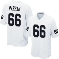 Men's Dylan Parham Las Vegas Raiders No.66 Game Jersey - White