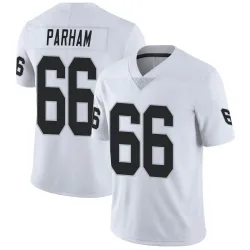 Men's Dylan Parham Las Vegas Raiders No.66 Limited Vapor Untouchable Jersey - White