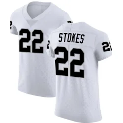 Men's Eric Stokes Las Vegas Raiders No.22 Elite Vapor Untouchable Jersey - White