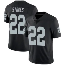 Men's Eric Stokes Las Vegas Raiders No.22 Limited Team Color Vapor Untouchable Jersey - Black
