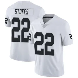 Men's Eric Stokes Las Vegas Raiders No.22 Limited Vapor Untouchable Jersey - White