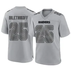 Men's Fred Biletnikoff Las Vegas Raiders No.25 Game Atmosphere Fashion Jersey - Gray