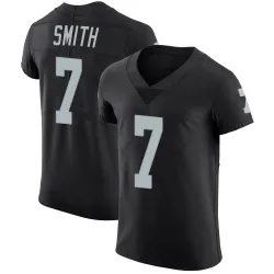 Men's Geno Smith Las Vegas Raiders No.7 Elite Team Color Vapor Untouchable Jersey - Black