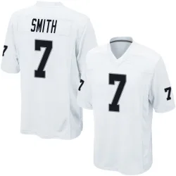 Men's Geno Smith Las Vegas Raiders No.7 Game Jersey - White
