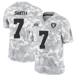 Men's Geno Smith Las Vegas Raiders No.7 Limited 2024 Salute to Service Jersey - Arctic Camo