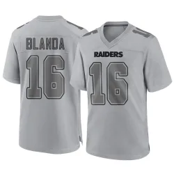 Men's George Blanda Las Vegas Raiders No.16 Game Atmosphere Fashion Jersey - Gray