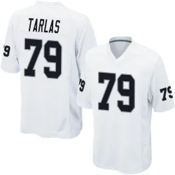 Men's George Tarlas Las Vegas Raiders No.79 Game Jersey - White