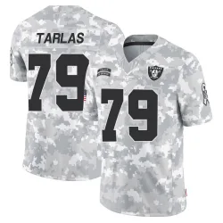 Men's George Tarlas Las Vegas Raiders No.79 Limited 2024 Salute to Service Jersey - Arctic Camo