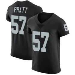 Men's Germaine Pratt Las Vegas Raiders No.57 Elite Team Color Vapor Untouchable Jersey - Black