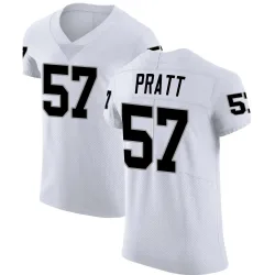 Men's Germaine Pratt Las Vegas Raiders No.57 Elite Vapor Untouchable Jersey - White