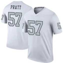 Men's Germaine Pratt Las Vegas Raiders No.57 Legend Color Rush Jersey - White
