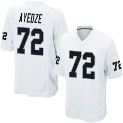 Men's Gottlieb Ayedze Las Vegas Raiders No.72 Game Jersey - White
