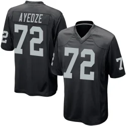 Men's Gottlieb Ayedze Las Vegas Raiders No.72 Game Team Color Jersey - Black