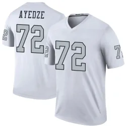 Men's Gottlieb Ayedze Las Vegas Raiders No.72 Legend Color Rush Jersey - White