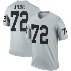 Men's Gottlieb Ayedze Las Vegas Raiders No.72 Legend Inverted Silver Jersey