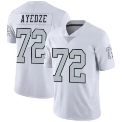 Men's Gottlieb Ayedze Las Vegas Raiders No.72 Limited Color Rush Jersey - White