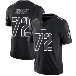 Men's Gottlieb Ayedze Las Vegas Raiders No.72 Limited Jersey - Black Impact