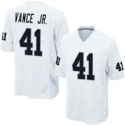 Men's Greedy Vance Jr. Las Vegas Raiders No.41 Game Jersey - White