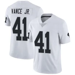 Men's Greedy Vance Jr. Las Vegas Raiders No.41 Limited Vapor Untouchable Jersey - White