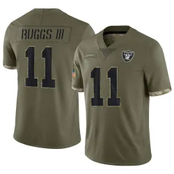 Men's Henry Ruggs III Las Vegas Raiders No.11 Limited 2022 Salute To Service Jersey - Olive