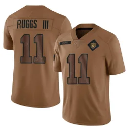 Men's Henry Ruggs III Las Vegas Raiders No.11 Limited 2023 Salute To Service Jersey - Brown