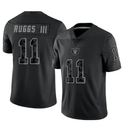 Men's Henry Ruggs III Las Vegas Raiders No.11 Limited Reflective Jersey - Black