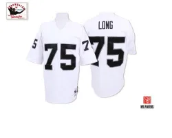 Men's Howie Long Las Vegas Raiders No.75 Authentic Throwback Jersey - White