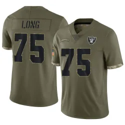 Men's Howie Long Las Vegas Raiders No.75 Limited 2022 Salute To Service Jersey - Olive
