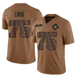 Men's Howie Long Las Vegas Raiders No.75 Limited 2023 Salute To Service Jersey - Brown