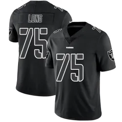 Men's Howie Long Las Vegas Raiders No.75 Limited Jersey - Black Impact