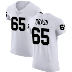 Men's Hroniss Grasu Las Vegas Raiders No.65 Elite Vapor Untouchable Jersey - White