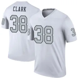 Men's Hudson Clark Las Vegas Raiders No.38 Legend Color Rush Jersey - White