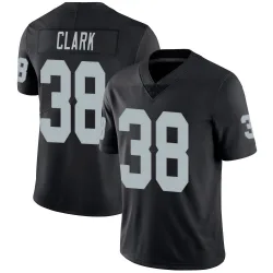 Men's Hudson Clark Las Vegas Raiders No.38 Limited Team Color Vapor Untouchable Jersey - Black