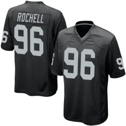 Men's Isaac Rochell Las Vegas Raiders No.96 Game Team Color Jersey - Black