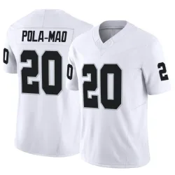 Men's Isaiah Pola-Mao Las Vegas Raiders No.20 Limited Vapor F.U.S.E. Jersey - White